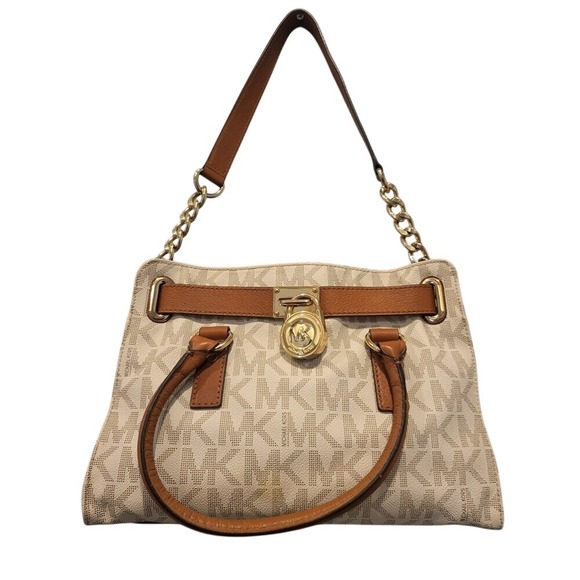 Michael Kors Satchel Handbag & Wallets MK Signature Print Designer - Picture 5 of 11